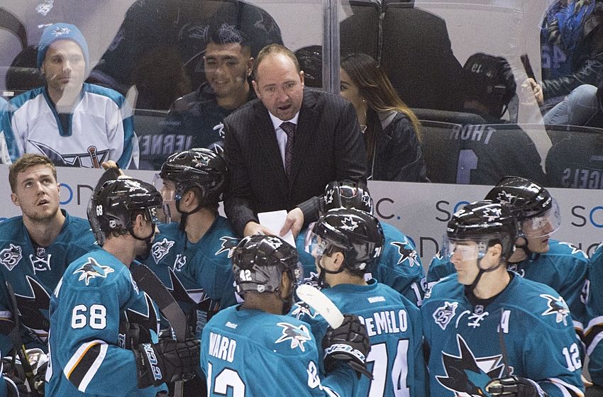 Peter DeBoer with San Jose Sharks